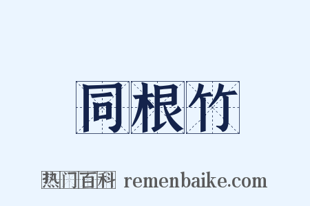 同根竹是什么意思的图片